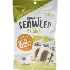 Organic Roasted Seaweed Multipack 16g Nori Snack