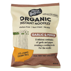 Organic Garlic & Pepper Instant Noodles 85g Gluten Free Noodles