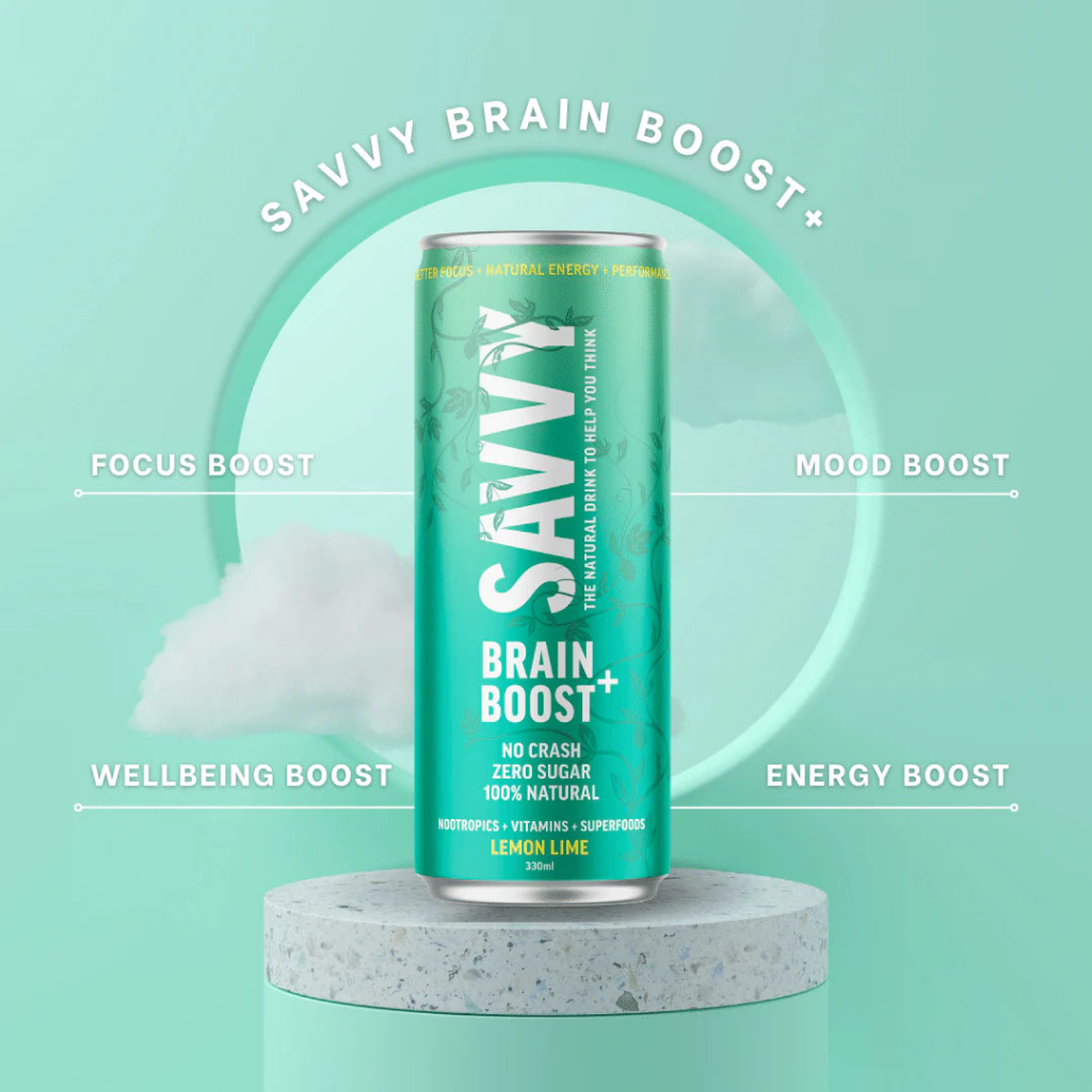 Brain Boost Lemon Lime 330ml x 12 Packs Gluten Free Drink