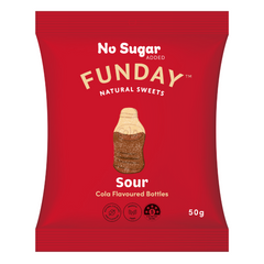 Sour Cola Flavoured Bottles 50g Gluten Free Gummies