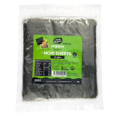 Organic Sushi Nori 25g - 10 Sheets Gluten Free Nori