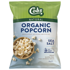 Organic Sea Salt 80g Popcorn