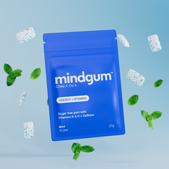 Sugar Free Gum with Vitamin B & D & Caffeine 27g Gluten Free Candy