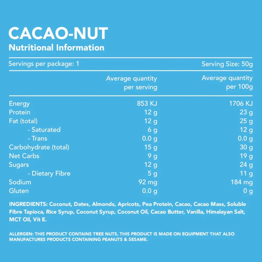 Cacao-Nut 50g Protein Bar