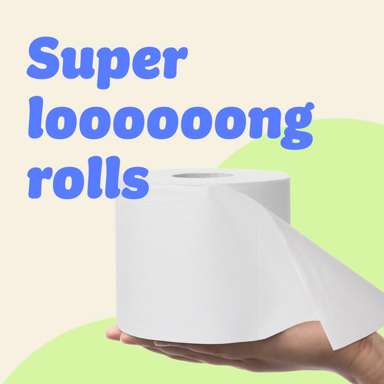 Premium 100% Recycled - 6 Double Length Rolls Toilet Paper