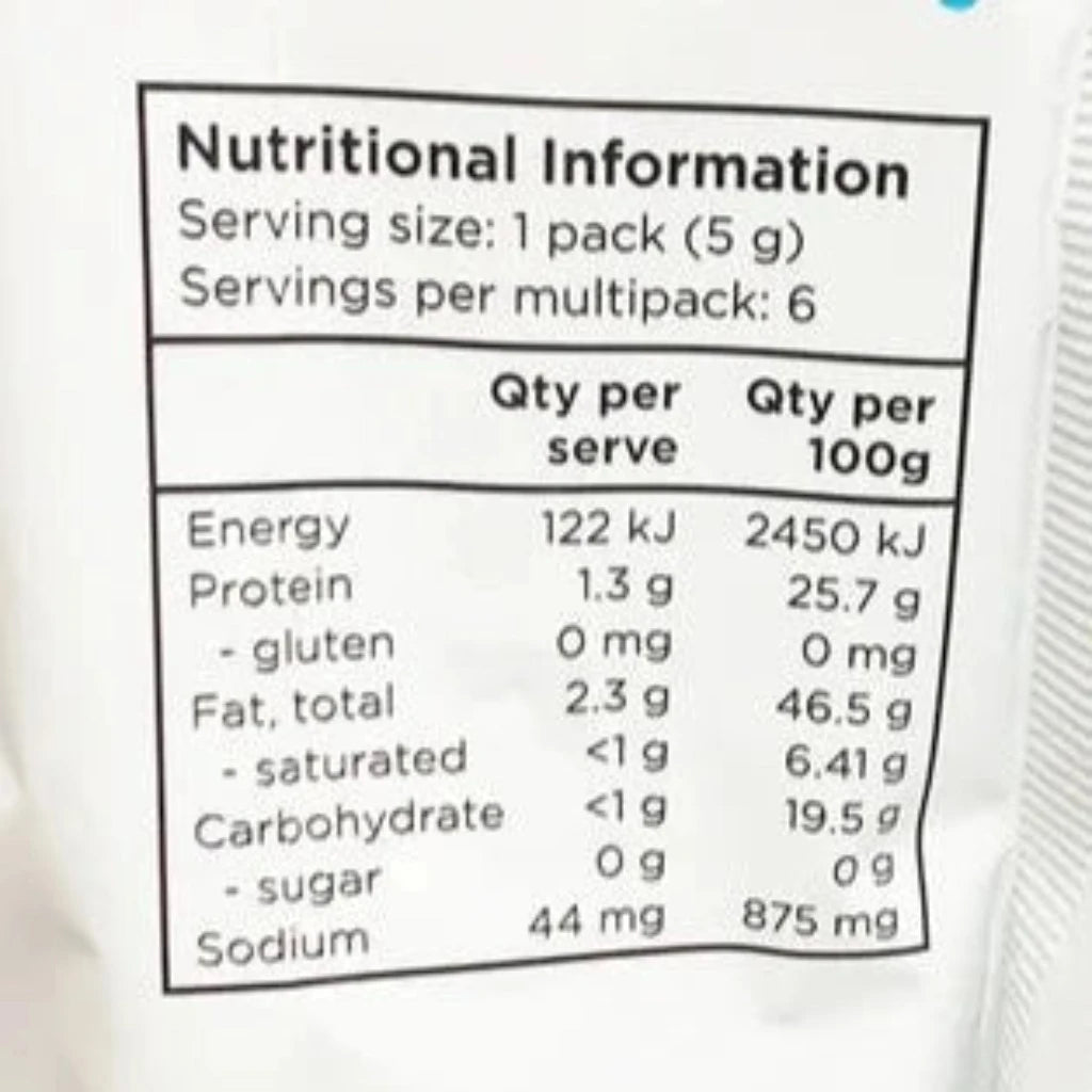 Sea Salt Multipack 6x5g Gluten Free Snack