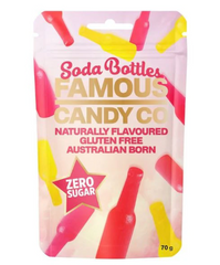 Soda Bottles Sugar Free 70g Gluten Free Lollies