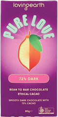 72% Dark 80g Gluten Free Chocolate