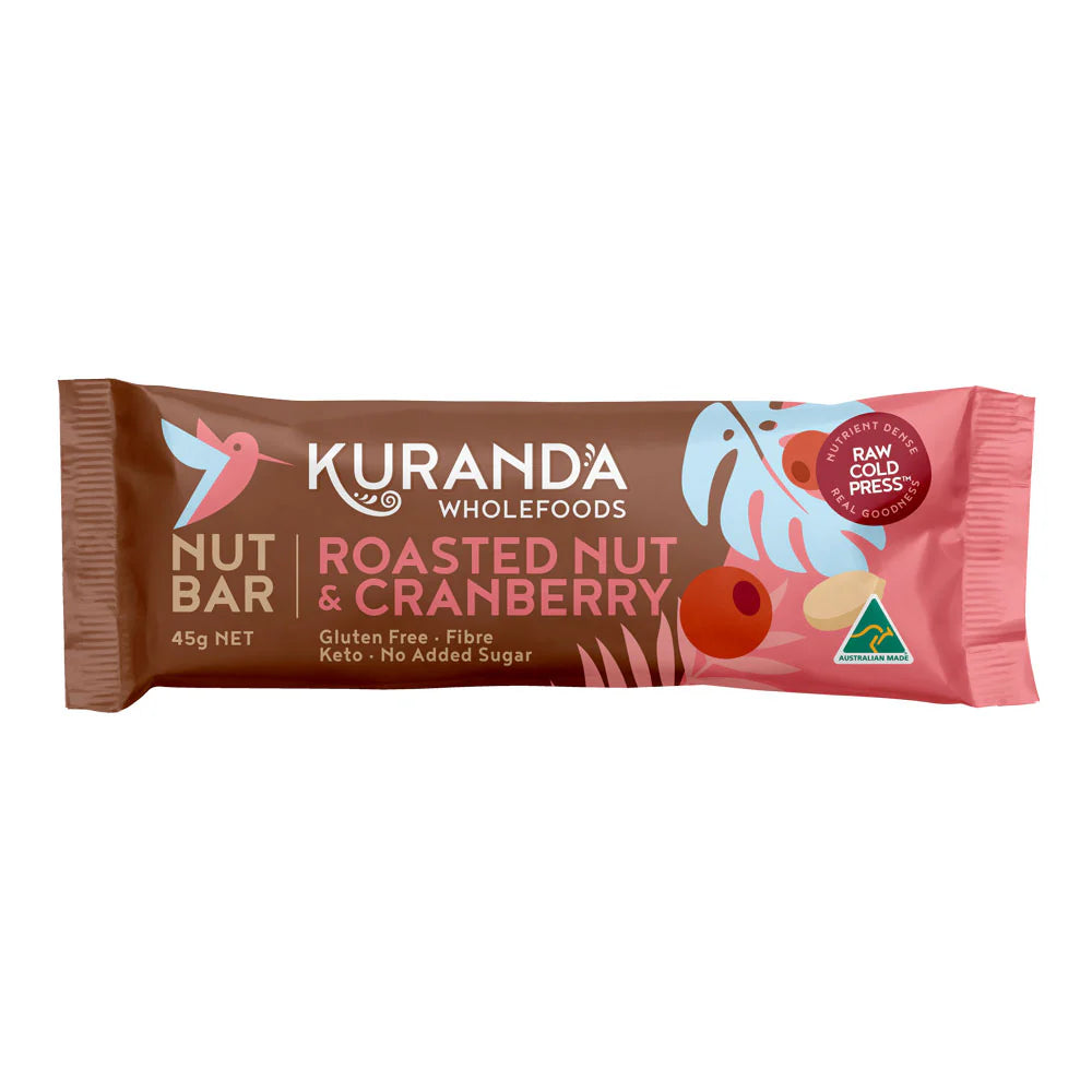 Roasted Nut & Cranberry 45g Gluten Free Nut Bar