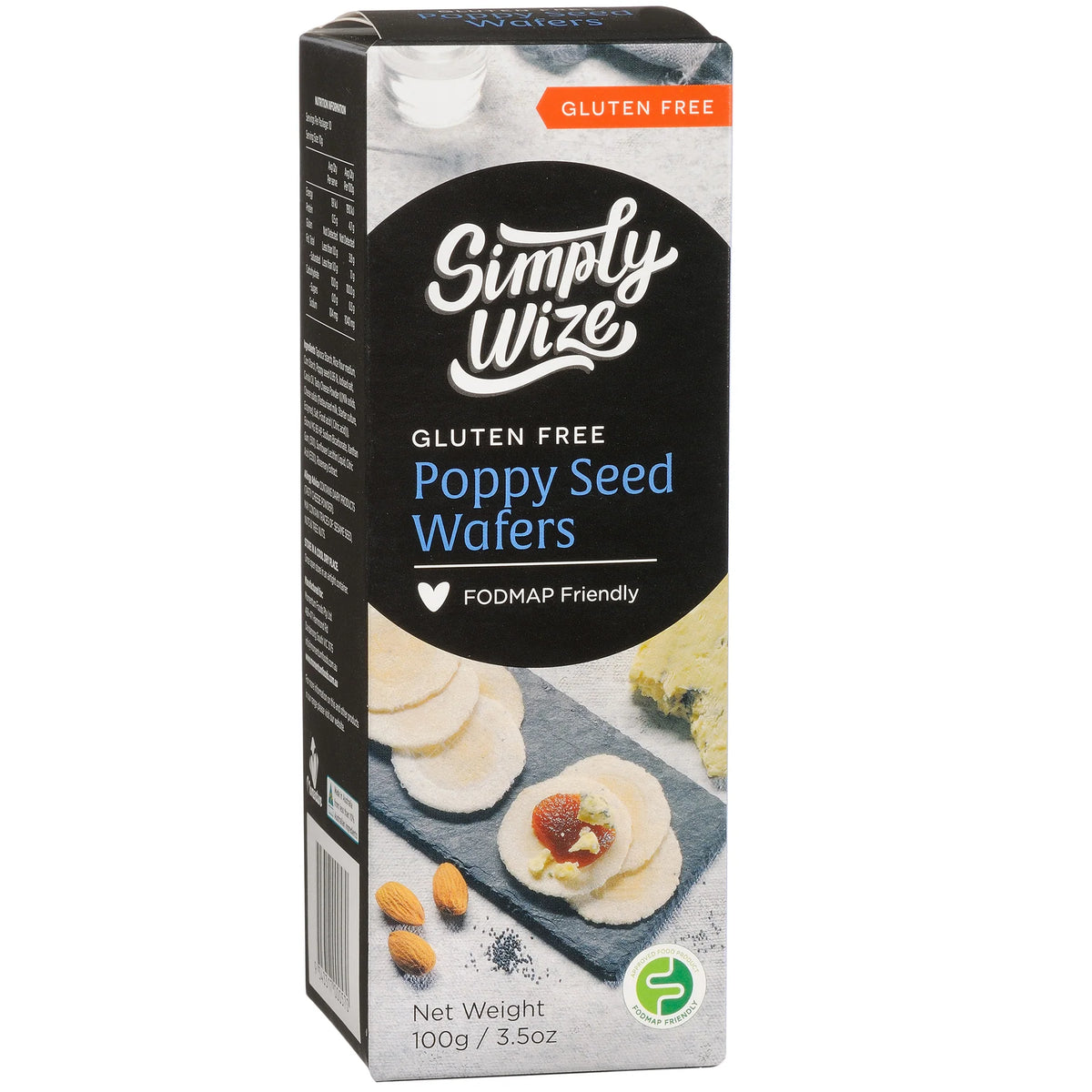 Poppy Seed 100g Gluten Free Wafers