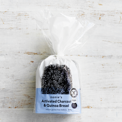 Activated Charcoal & Quinoa Bread (Half Loaf) 550g Gluten Free Bread